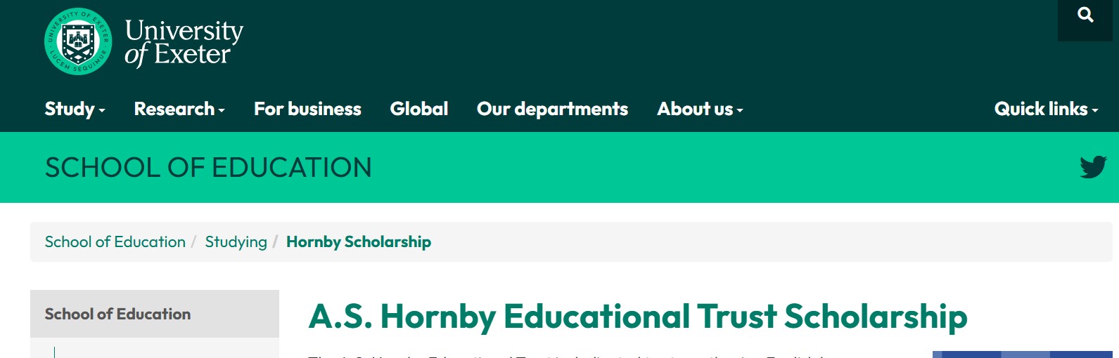 A.S. Hornby Educational Trust Scholarship 2027 – Apply Now! A.S. Hornby Educational Trust Scholarship 2027