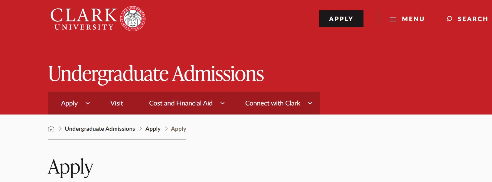 Clark University Presidential Scholarship 2027