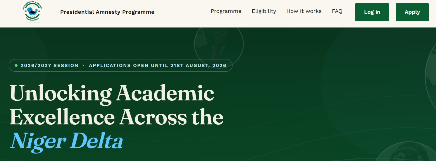 Presidential Amnesty Scholarship