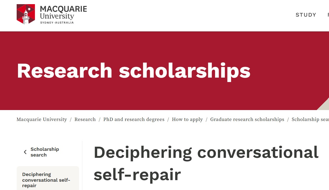 Macquarie University PhD Scholarship 2026