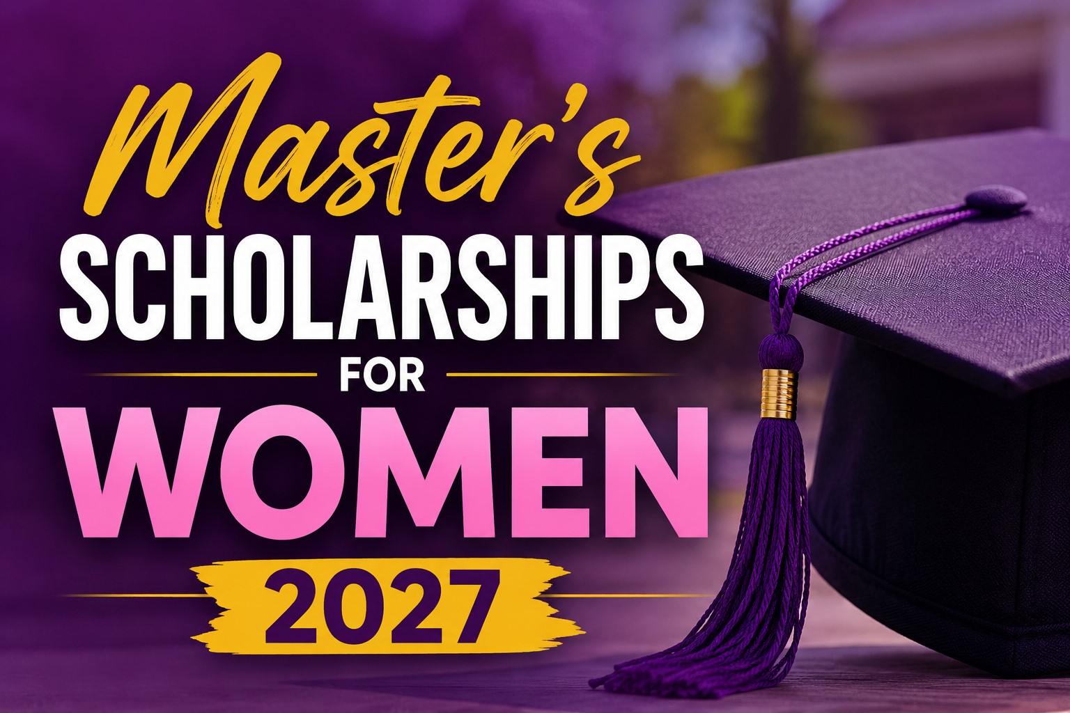 Master’s Scholarships for Women 2027