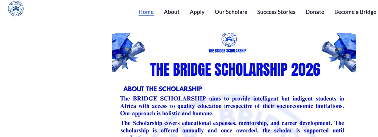 The Bridge Scholarship 2026