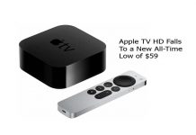 Apple TV HD Falls To a New All-Time Low of $59