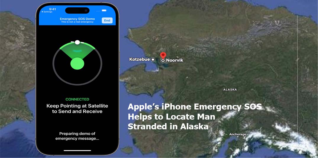 Apple’s iPhone Emergency SOS Helps to Locate Man Stranded in Alaska     