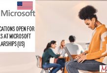 Applications open for Blacks at Microsoft Scholarships (US)