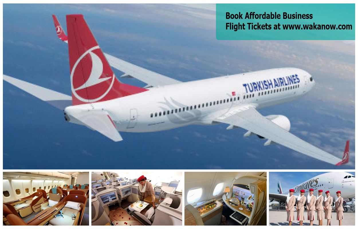 Book Affordable Business Flight Tickets at www.wakanow.com