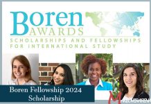 Boren Fellowship 2024 Scholarship