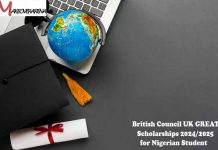 British Council UK GREAT Scholarships 2024/2025 for Nigerian Student