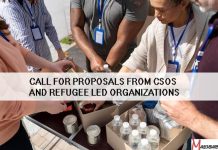 Call for Proposals from CSOs and Refugee Led Organizations