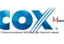 Cox Communications Will Not Pay Record Labels