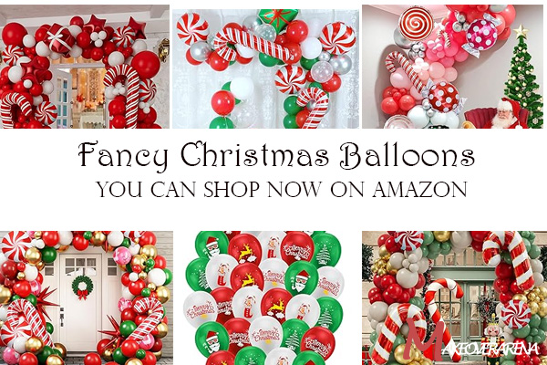 Fancy Christmas Balloons on Amazon