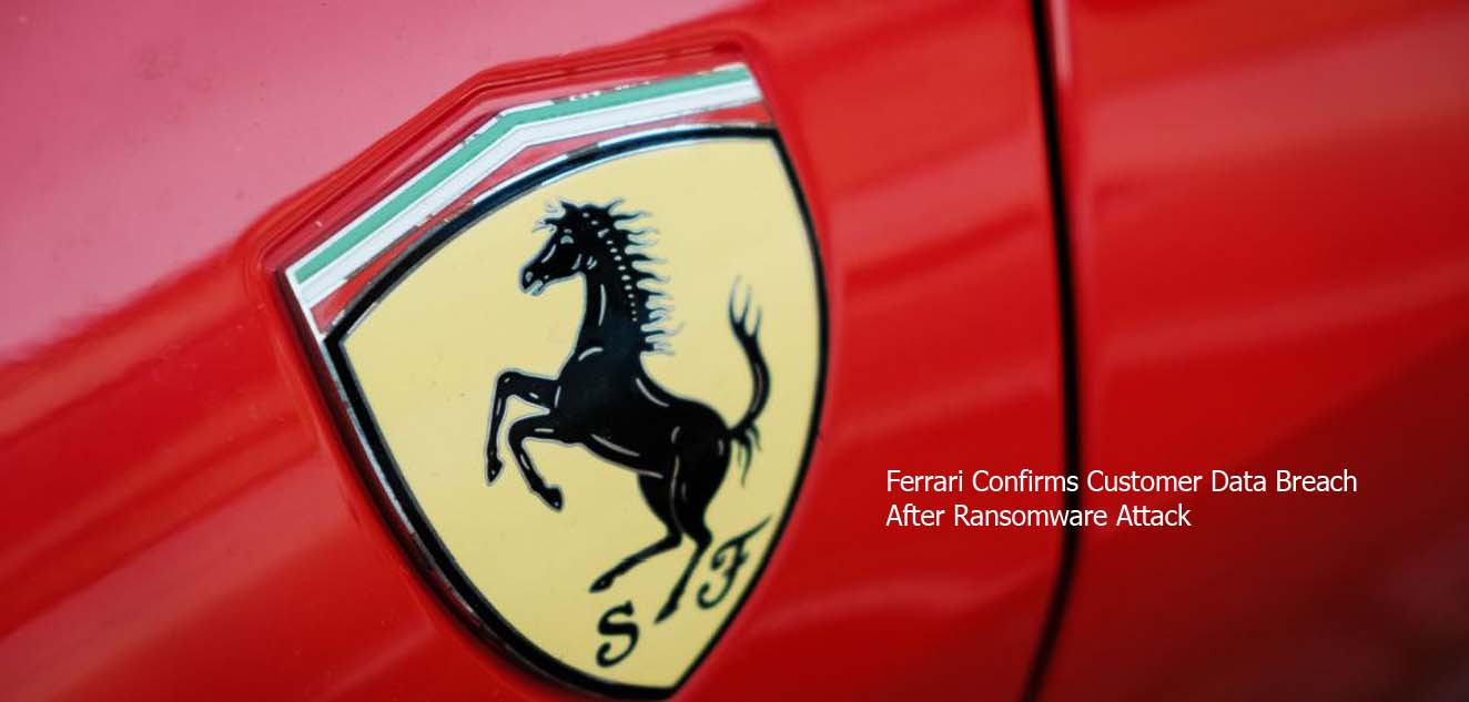Ferrari Confirms Customer Data Breach After Ransomware Attack