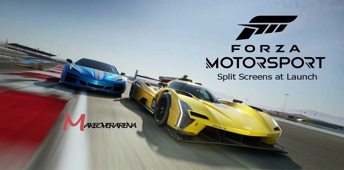 Forza Motorsport Split Screens at Launch