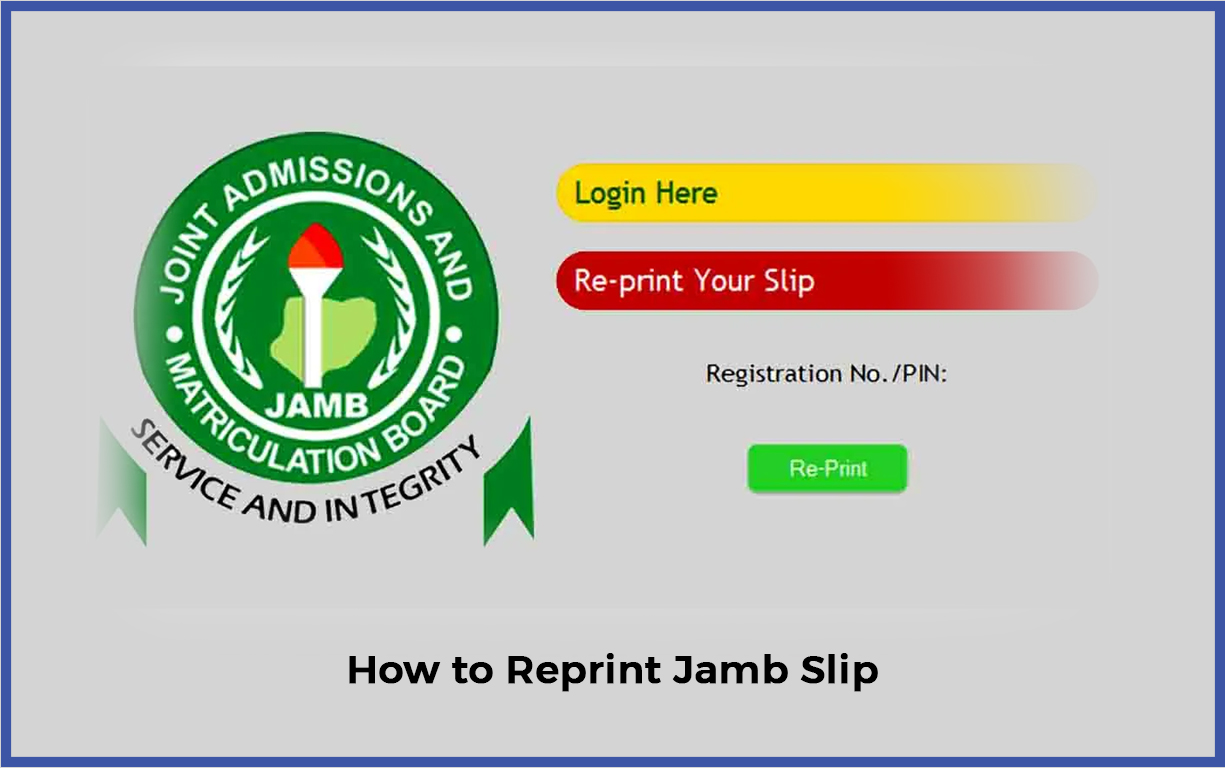 How to Reprint Jamb Slip