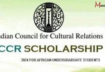 Indian Council for Cultural Relations (ICCR) Scholarship