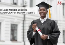 Isaac Olaolu Akinyele Memorial Scholarship 2024 for Nigerian Students