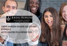 Johns Hopkins Gender Equity/GBV Evidence Accelerator Fellowship 2024