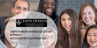 Johns Hopkins Gender Equity/GBV Evidence Accelerator Fellowship 2024