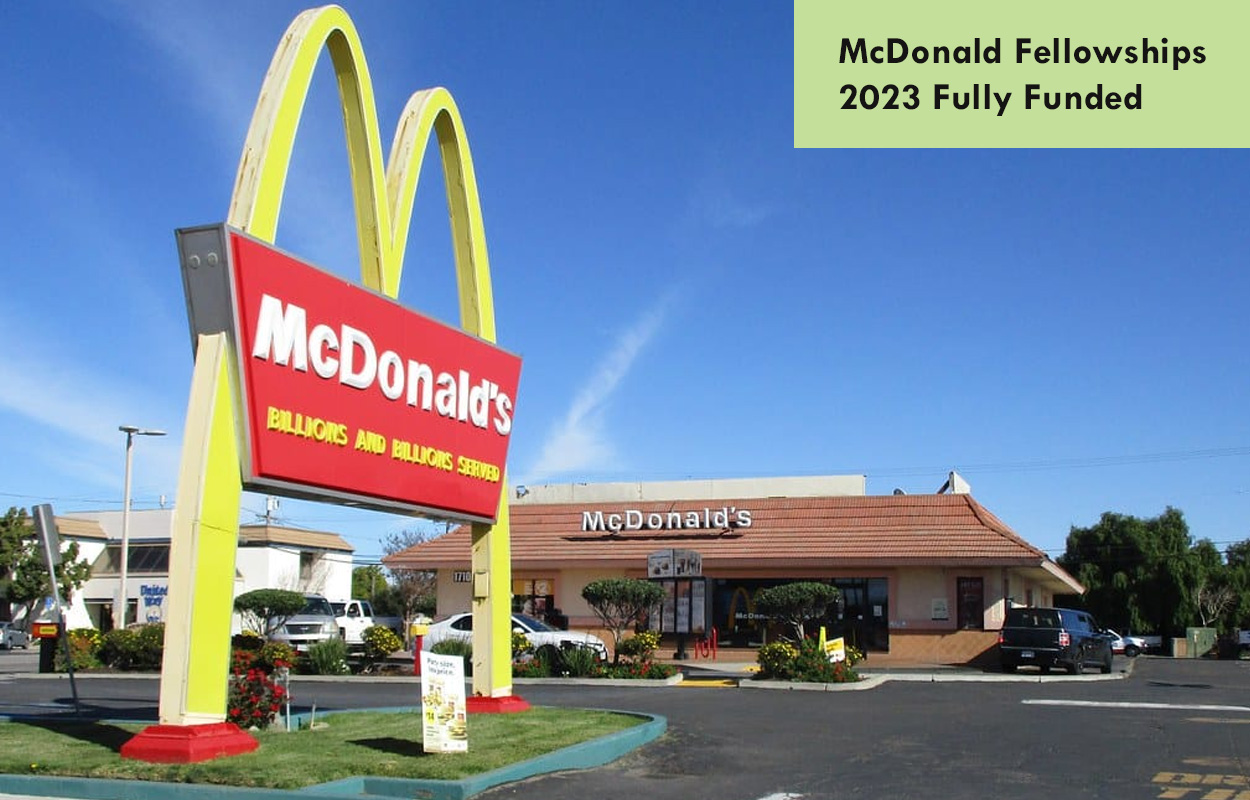 McDonald Fellowships 2023 Fully Funded