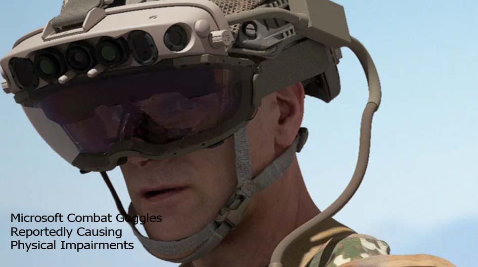 Microsoft Combat Goggles Reportedly Causing Physical Impairments