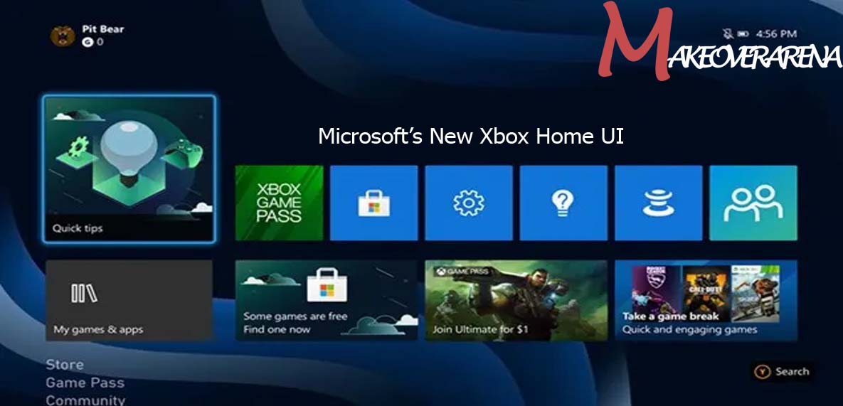 Microsoft’s New Xbox Home UI