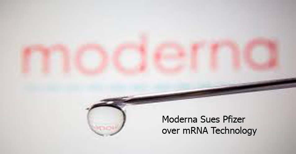 Moderna Sues Pfizer over mRNA Technology