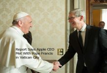 Report Says Apple CEO Met With Pope Francis in Vatican City