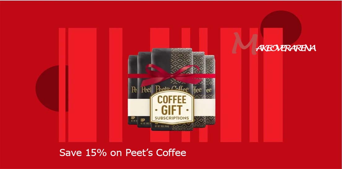 Save 15% on Peet’s Coffee