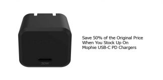 Save 50% of the Original Price When You Stock Up On Mophie USB-C PD Chargers