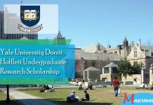 Yale University Dorrit Hoffleit Undergraduate Research Scholarship