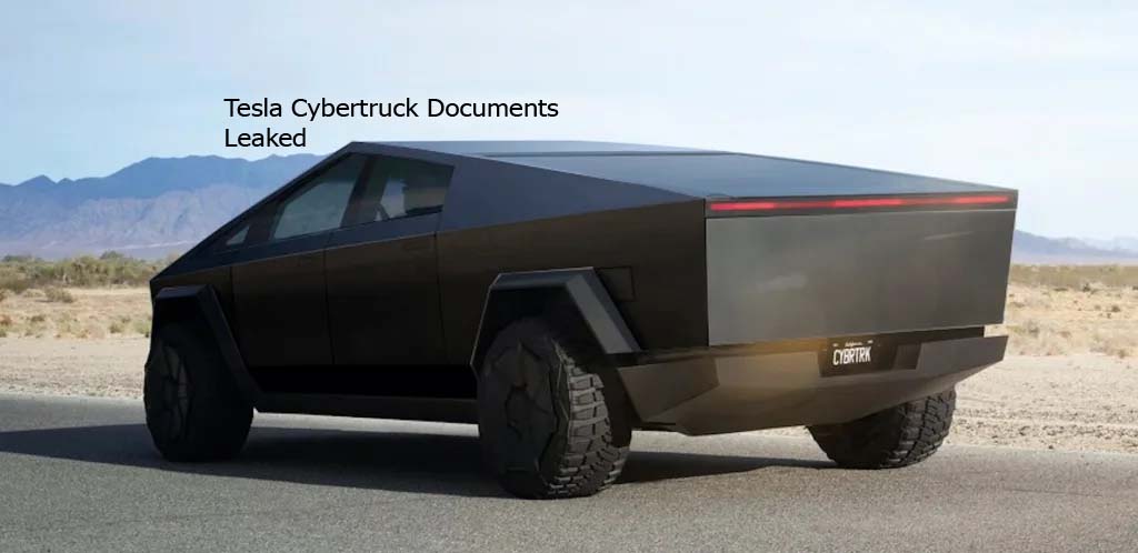 Tesla Cybertruck Documents Leaked