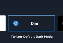 Twitter Default Dark Mode