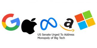 US Senate Urged To Address Monopoly of Big Tech