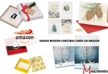 Unique Modern Christmas Cards on Amazon