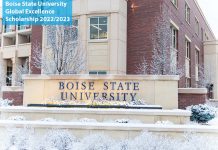 Boise State University Global Excellence Scholarship 2022/2023