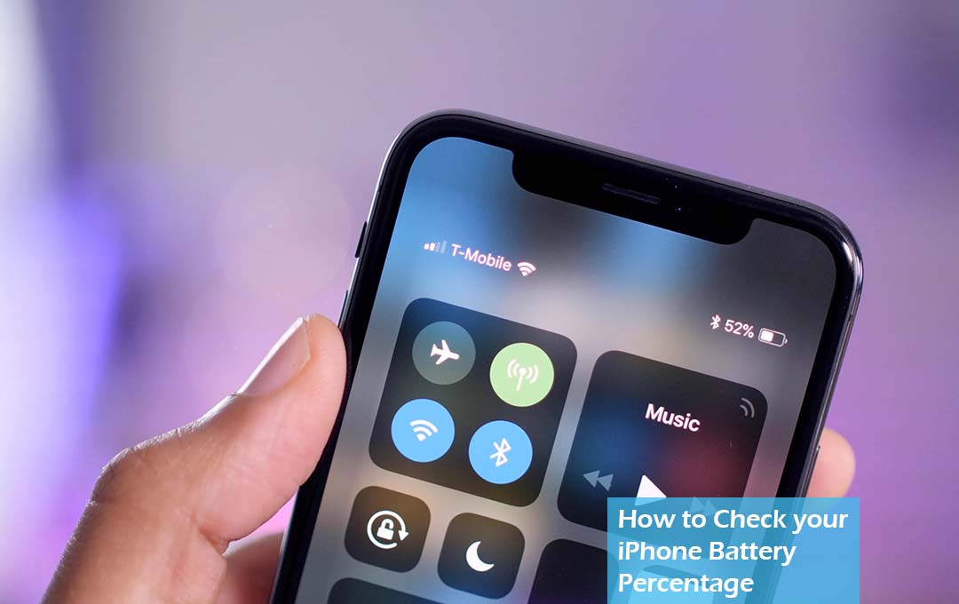 How to Check your iPhone Battery Percentage