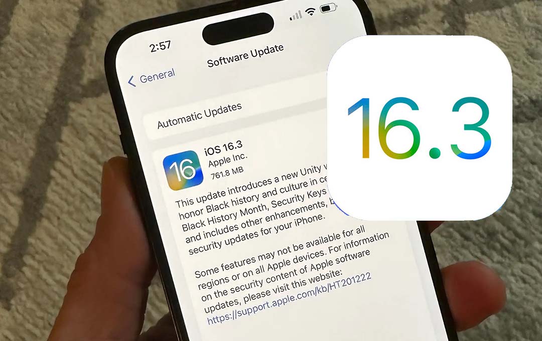 Apple iOS 16.3 Released