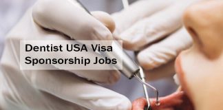 Dentist USA Visa Sponsorship Jobs