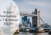 Science Scholarships in UK without IELTS