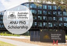 ANU PhD Scholarship