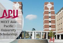 MEXT Asia Pacific University Scholarship