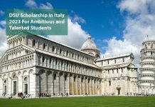 DSU Scholarship in Italy 2023 For Ambitious and Talented Students