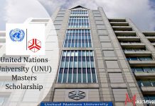 United Nations University (UNU) Masters Scholarship