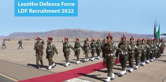 Lesotho Defence Force LDF Recruitment 2022