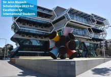 Sir John Monash Scholarships 2023 for Excellence for International Students
