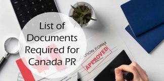 List of Documents Required for Canada PR
