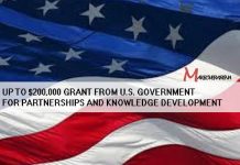 Up to $200,000 Grant from U.S. Government for Partnerships and Knowledge Development