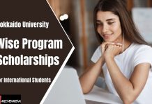 WISE Scholarship Program 2023 at Hokkaido University Japan